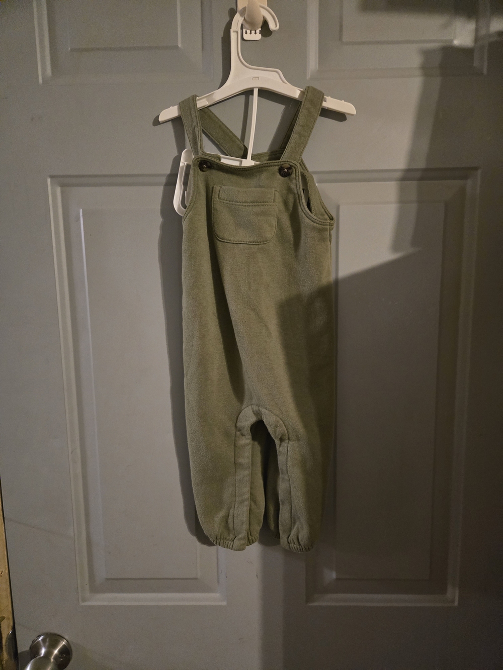 Old Navy Olive Green Cotton Kids Overalls